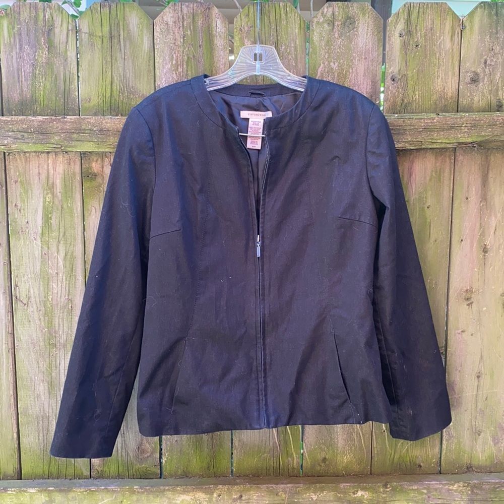 Covington zip up blazer sz. M